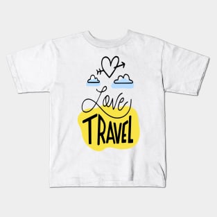 Love travel t-shirt Kids T-Shirt